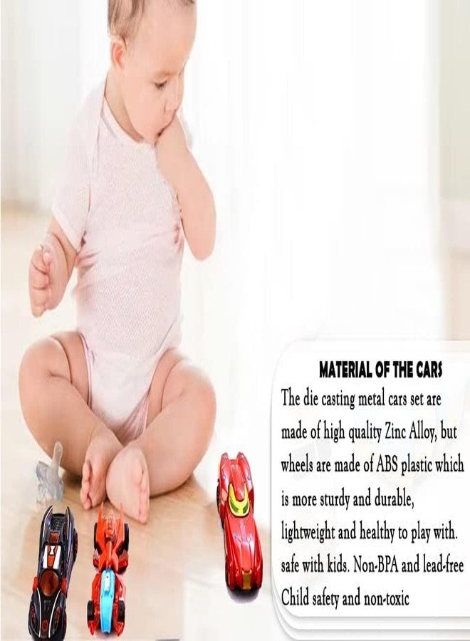 Royals hub Mini Metal Car for Kids, Car Pack of 4 Mini Racers Series Diecast Cars Suitable for Children, Movie Vehicle Racing Cars for Competition and Story Play - Multicolor - Image 3